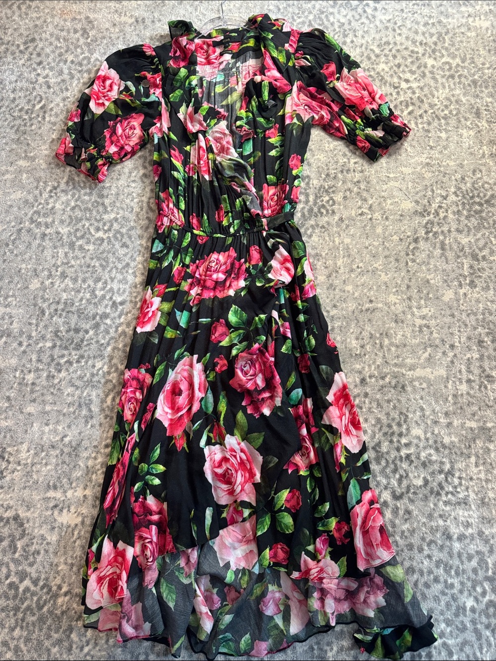 Icons Floral Wrap Dress